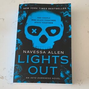 Lights Out by Navessa Allen - Blue & Black Paperback Novel